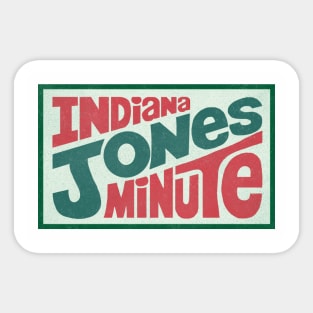 Indiana Jones Minute Do the Dew Sticker